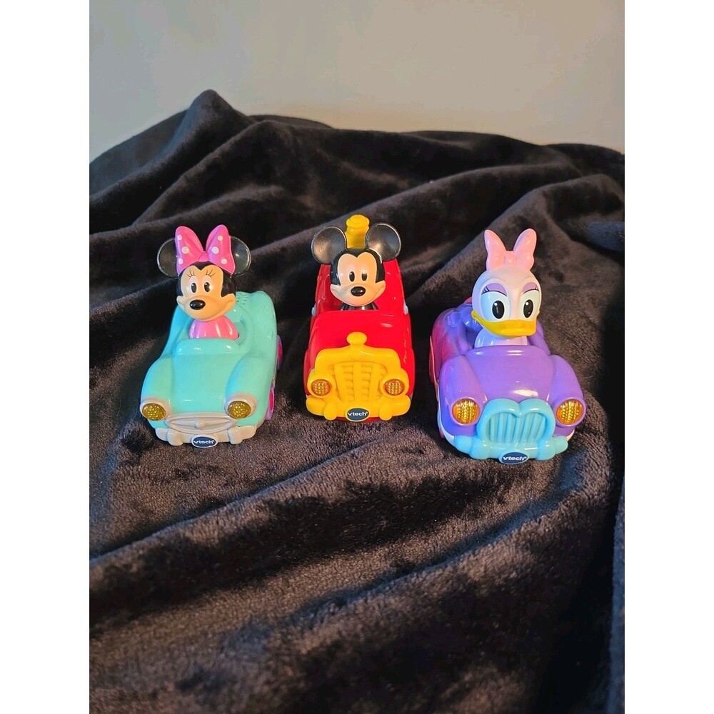 Vtech Disney Go Go Smart Wheels Musical Cars Daisy, Minnie, Mickey - Read Desc.